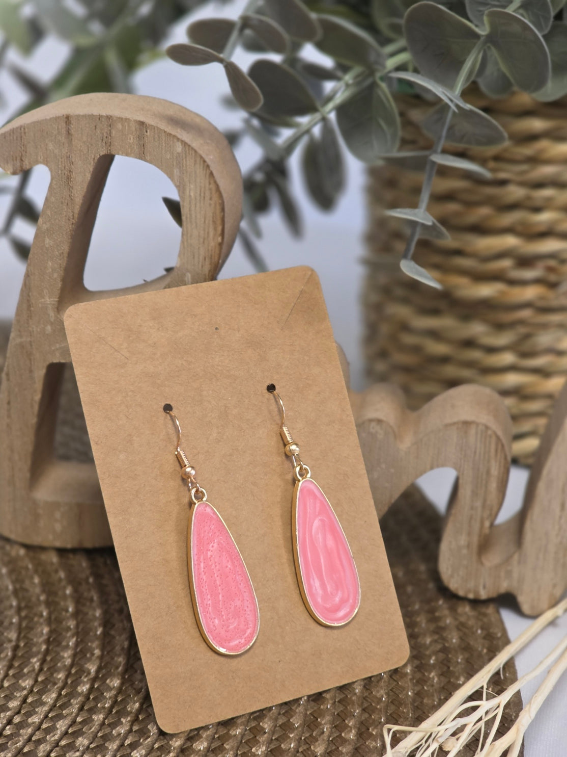 Notre Collection de Bijoux - Boucle d'Oreille Pendante Goutte D'eau