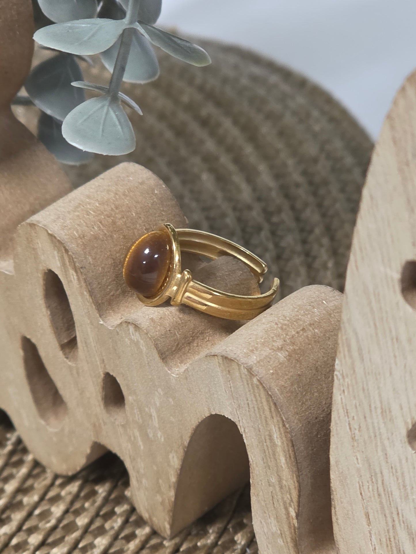 Notre Collection de Bijoux - Bague Vintage en Pierre de Soleil