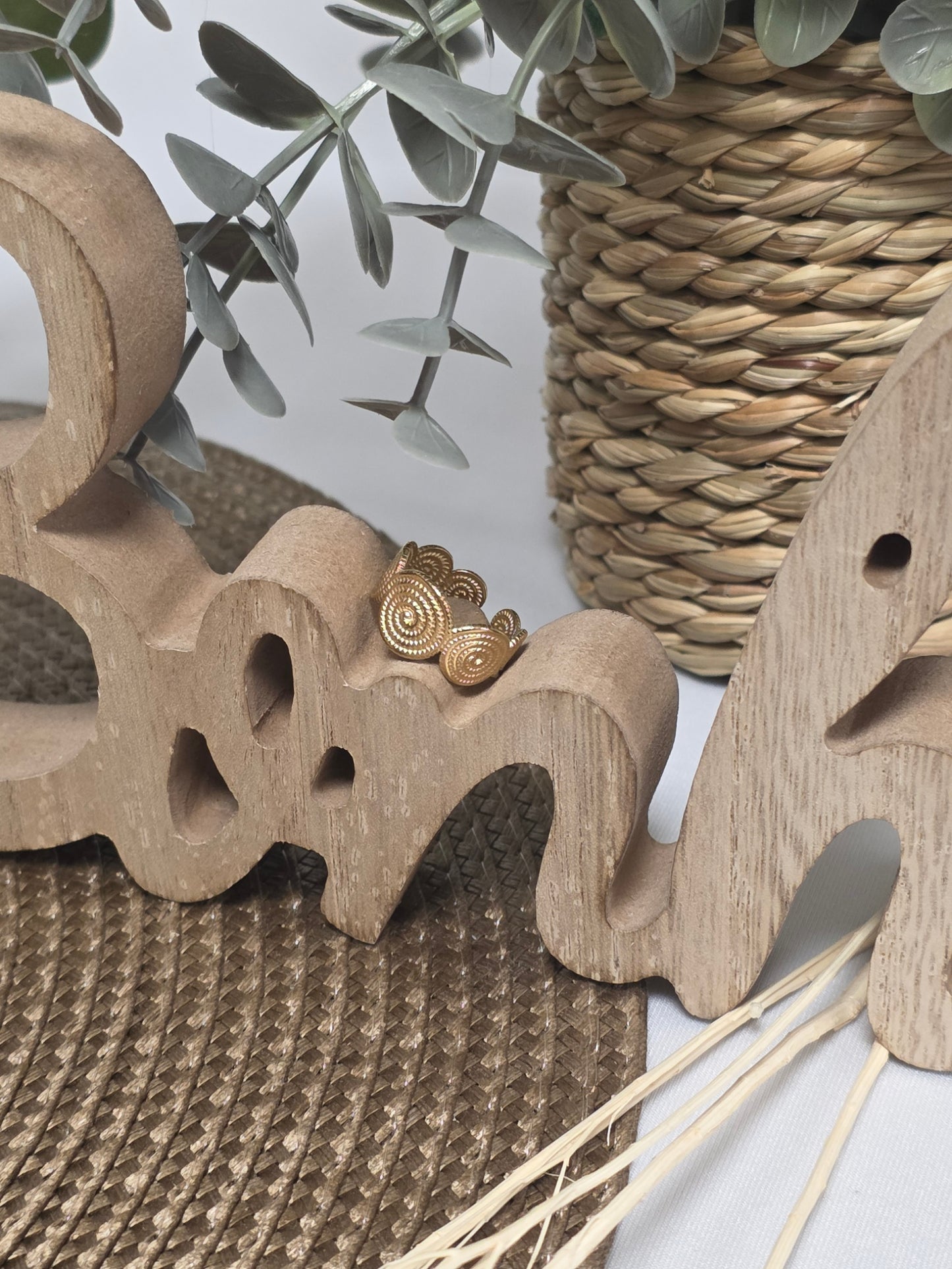 Notre Collection de Bijoux - Bague Grec Doré