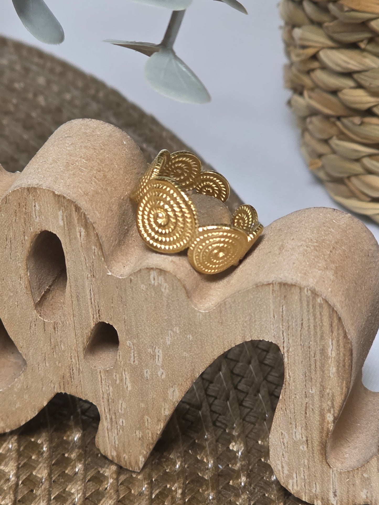 Notre Collection de Bijoux - Bague Grec Doré