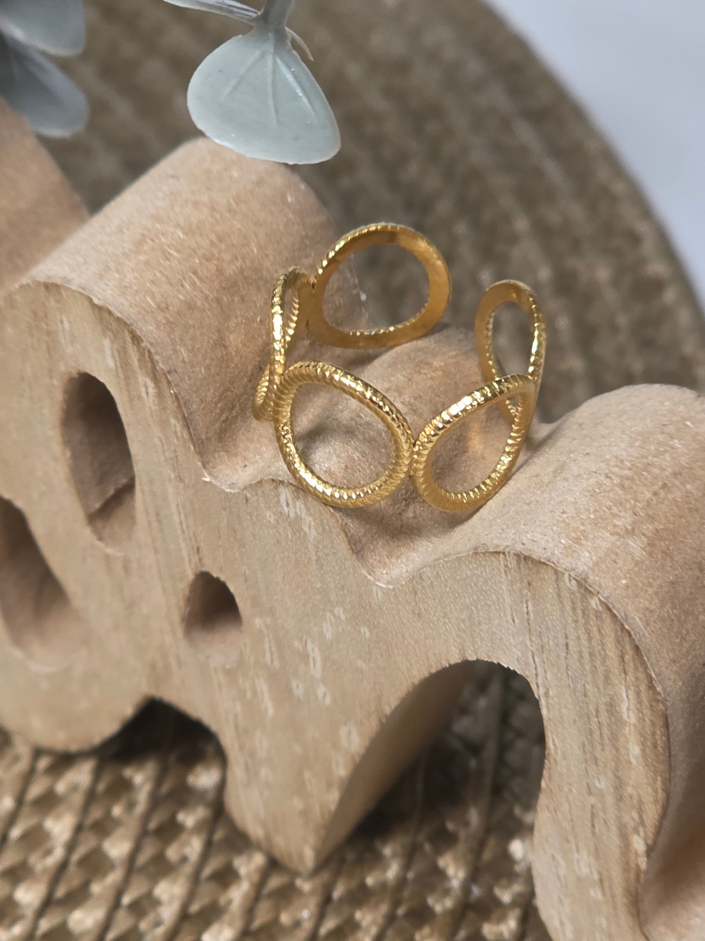 Notre Collection de Bijoux - Bague Grec Ronde Doré