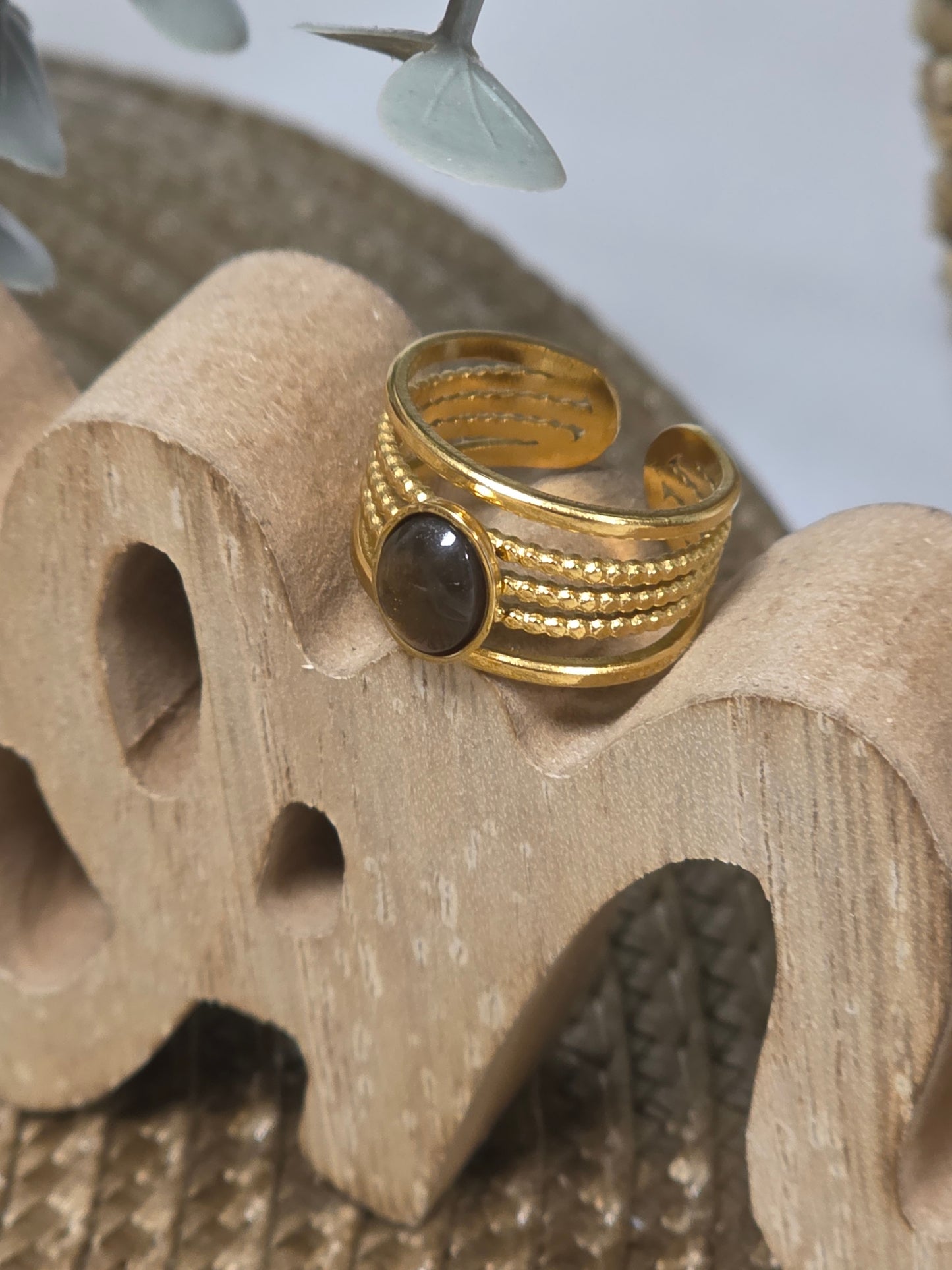 Notre Collection de Bijoux - Bague Grec Doré