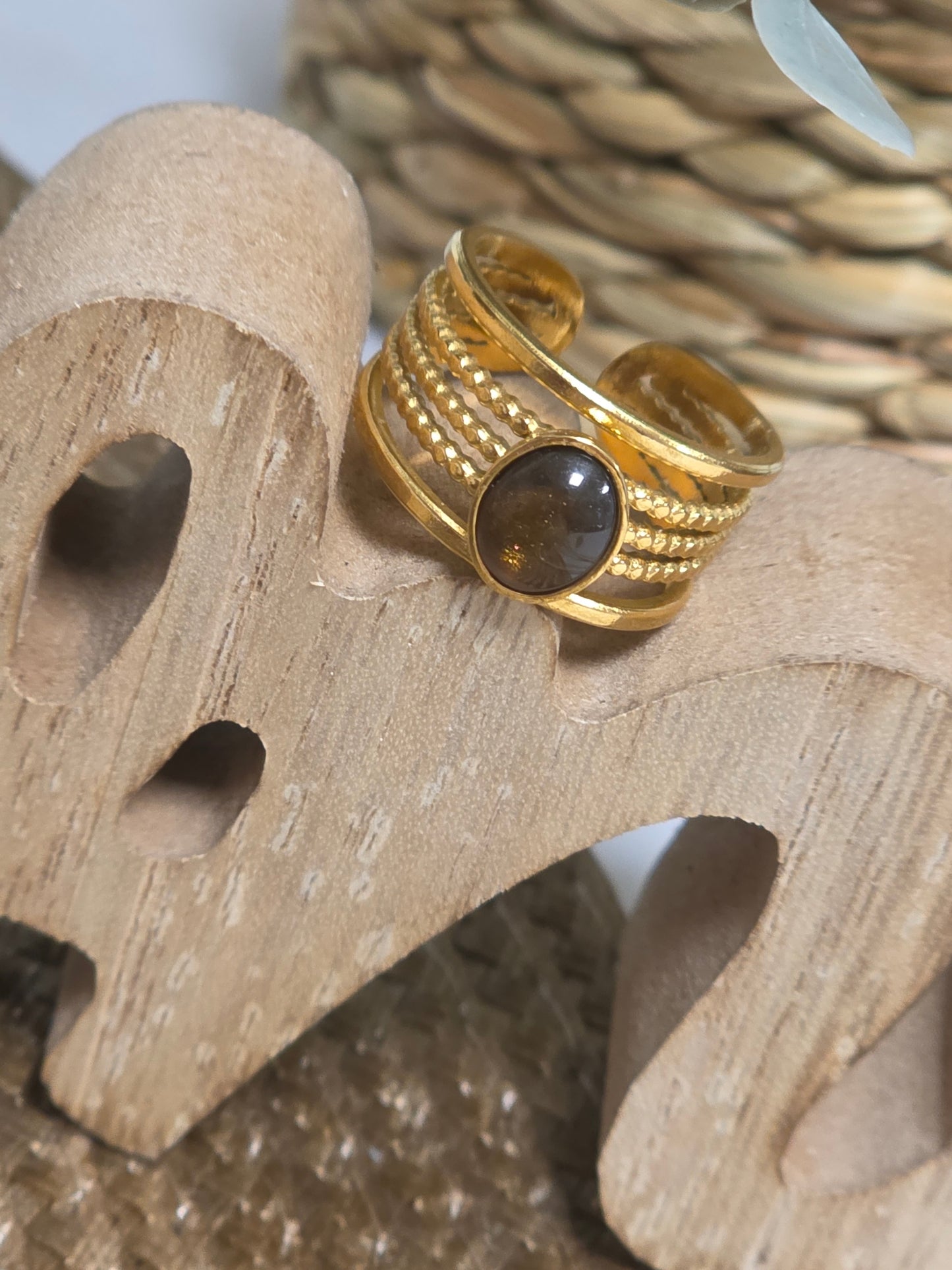 Notre Collection de Bijoux - Bague Grec Doré