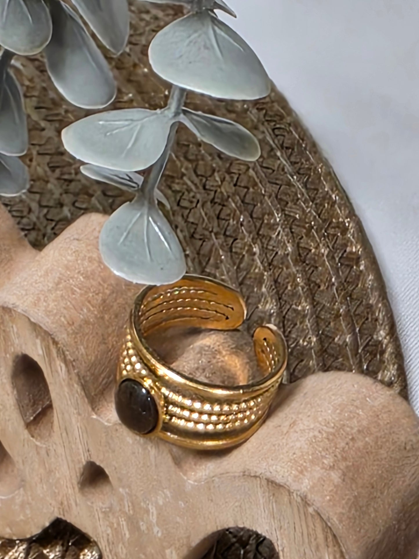 Notre Collection de Bijoux - Bague Grec Doré