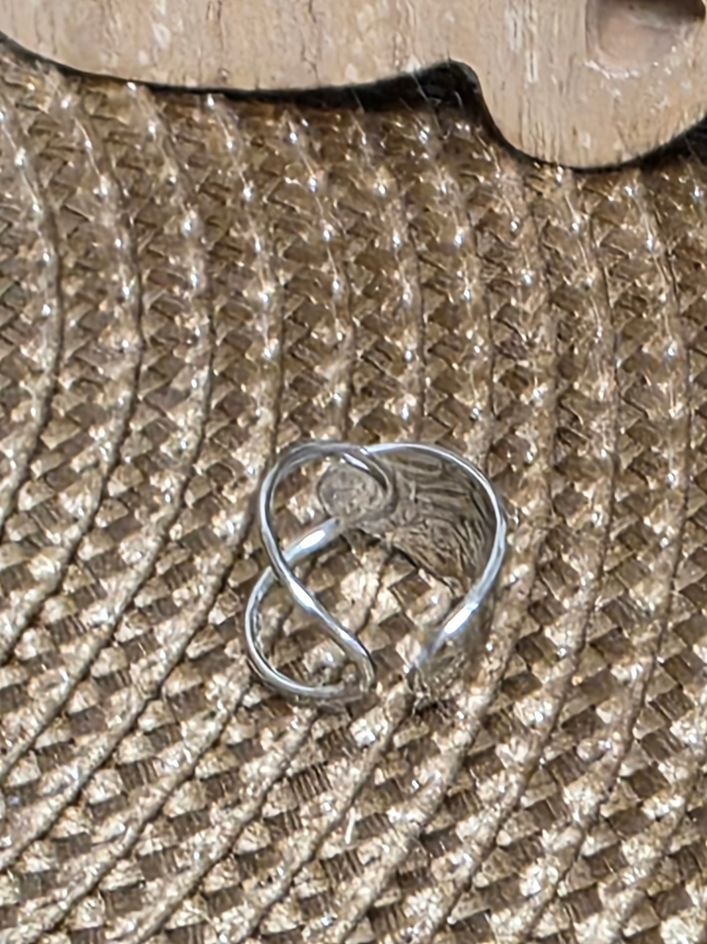 Notre Collection de Bijoux - Bague Feuille Ondulée Argenté