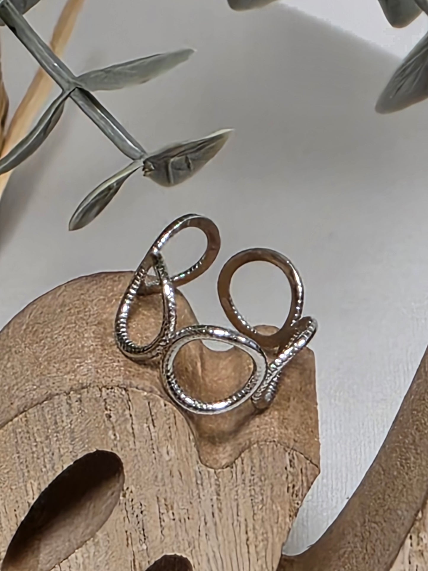 Notre Collection de Bijoux - Bague Grec Ronde Argenté