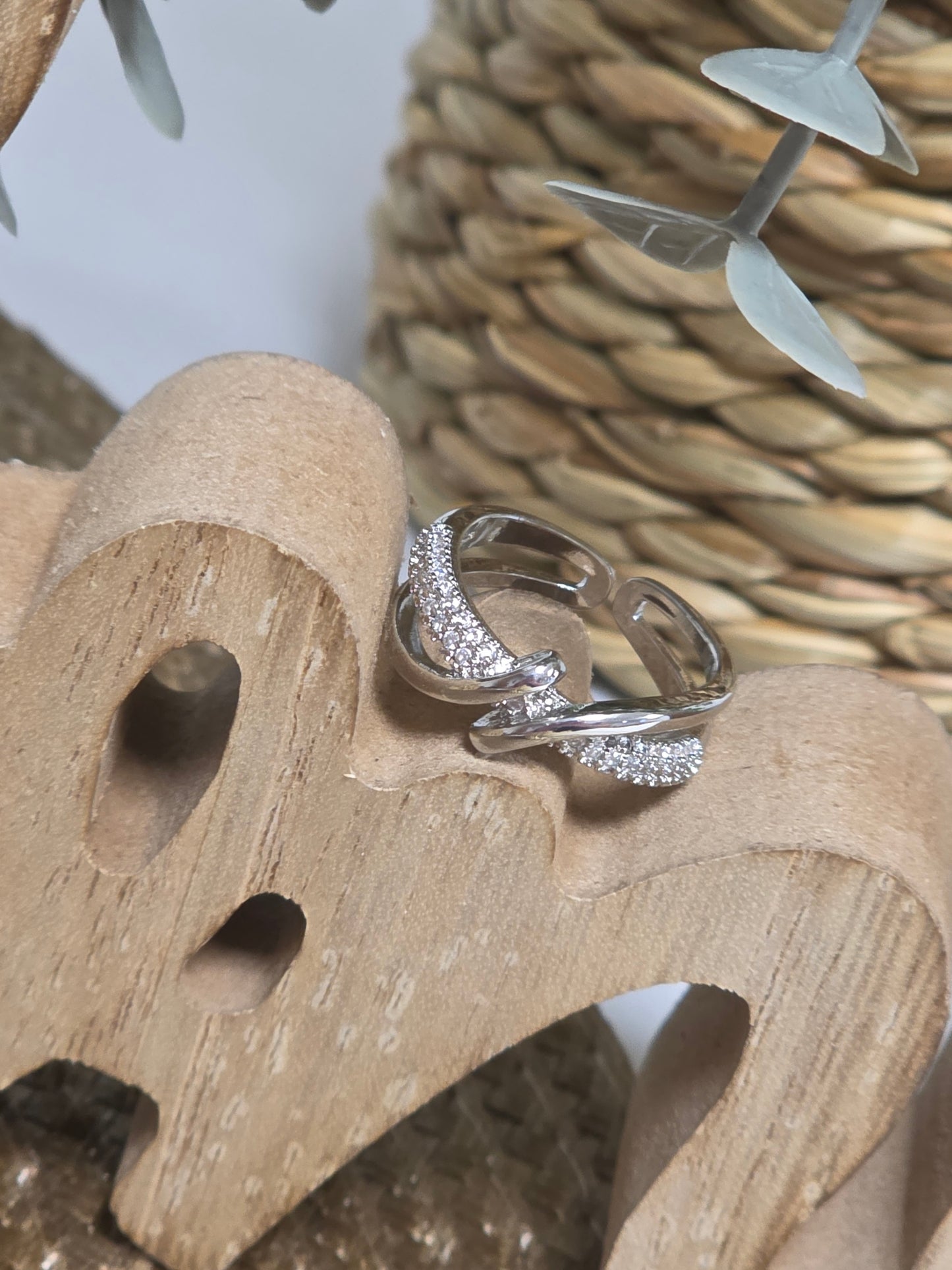 Notre Collection de Bijoux - Bague Géométrique Argenté