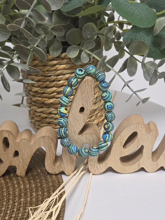 Our Jewelry Collection - Blue Malachite Men's Bracelet