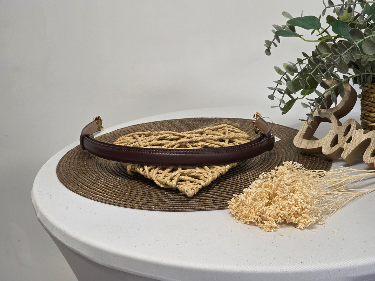 Ceinture Croûte de Cuir Marron