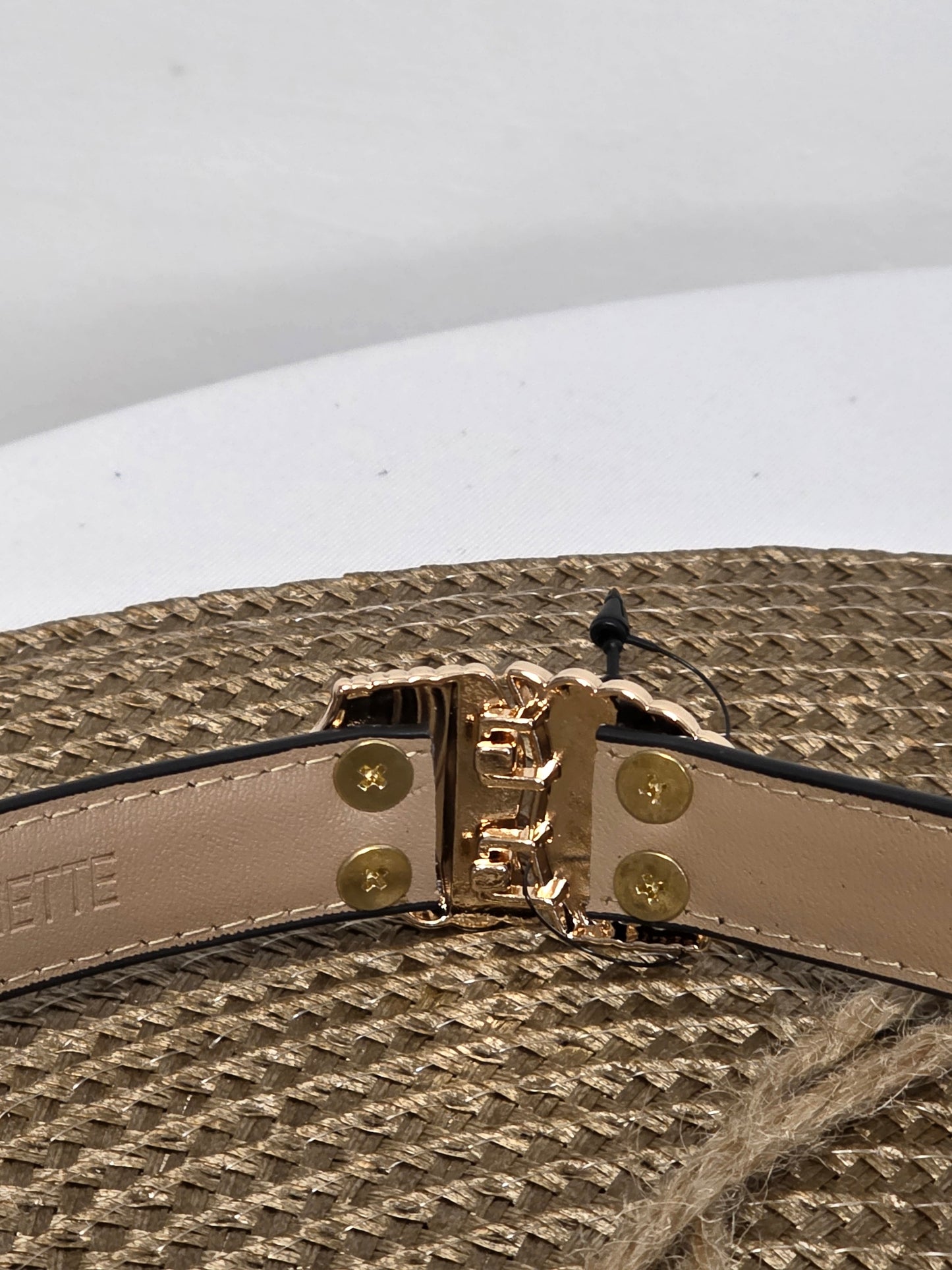 Ceinture Croûte de Cuir Noir