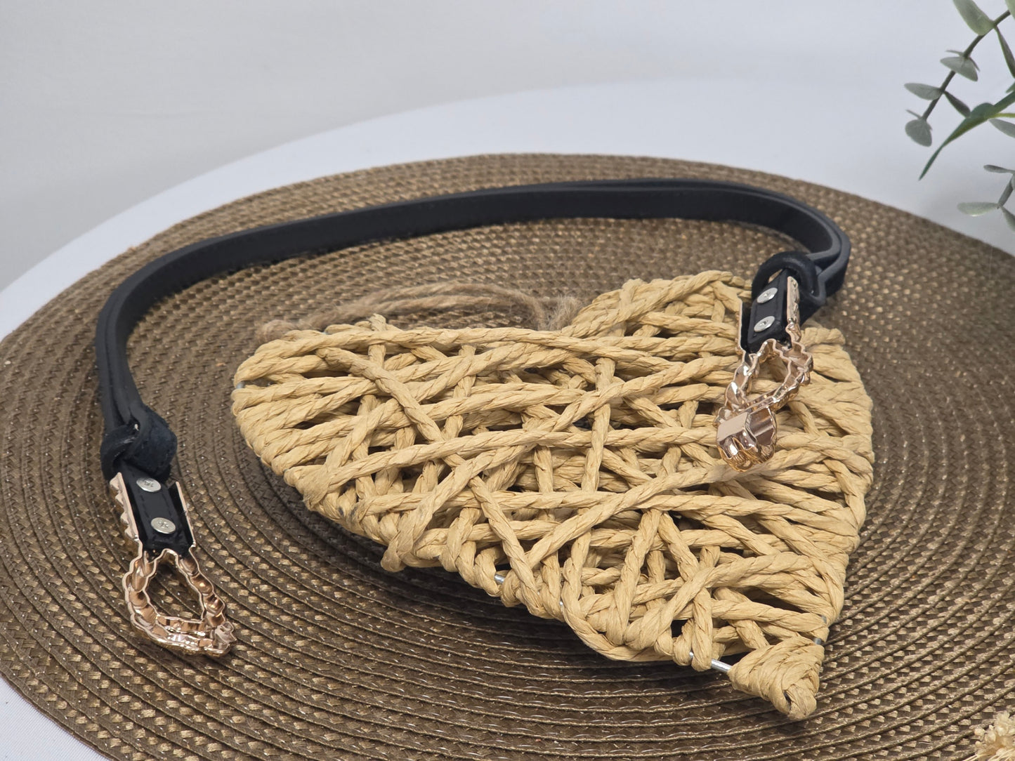 Ceinture Croûte de Cuir Noir