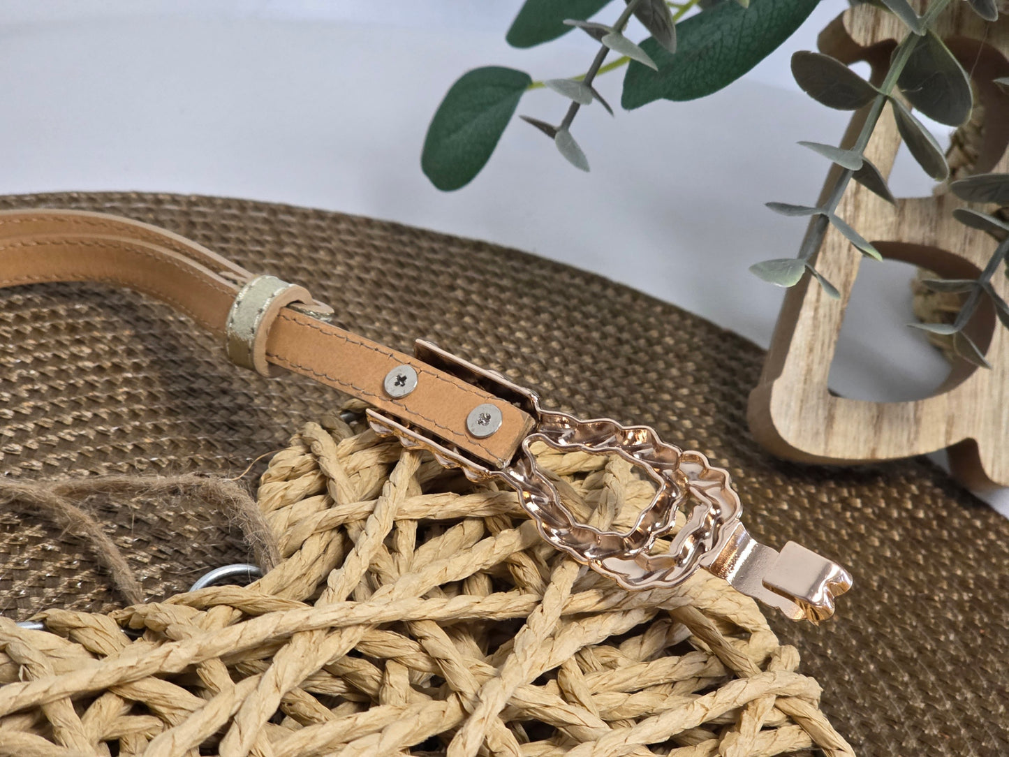 Ceinture Croûte de Cuir Doré