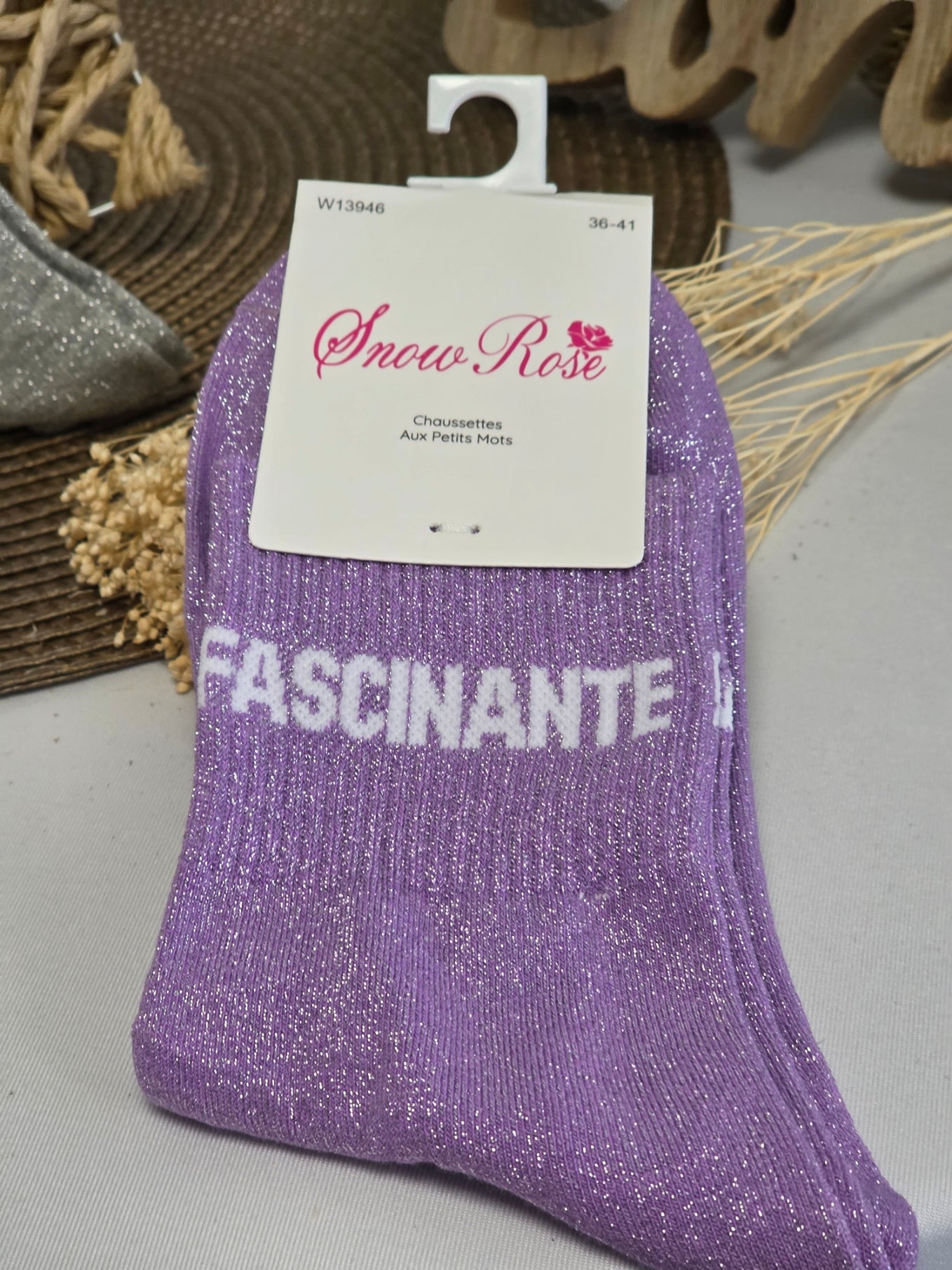 Coffret Trio Chaussettes Pailletées Mamie Fascinante