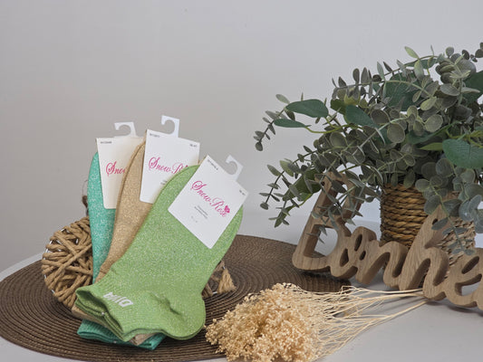 Diva Glitter Socks Trio Set