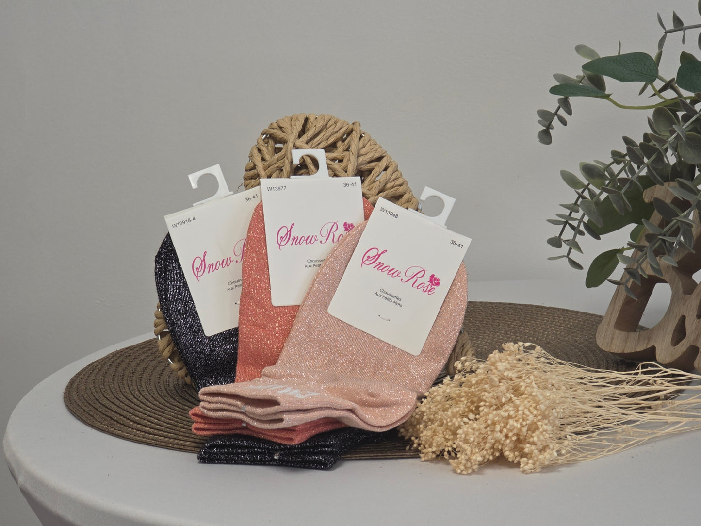 Naughty Glittery Socks Trio Set