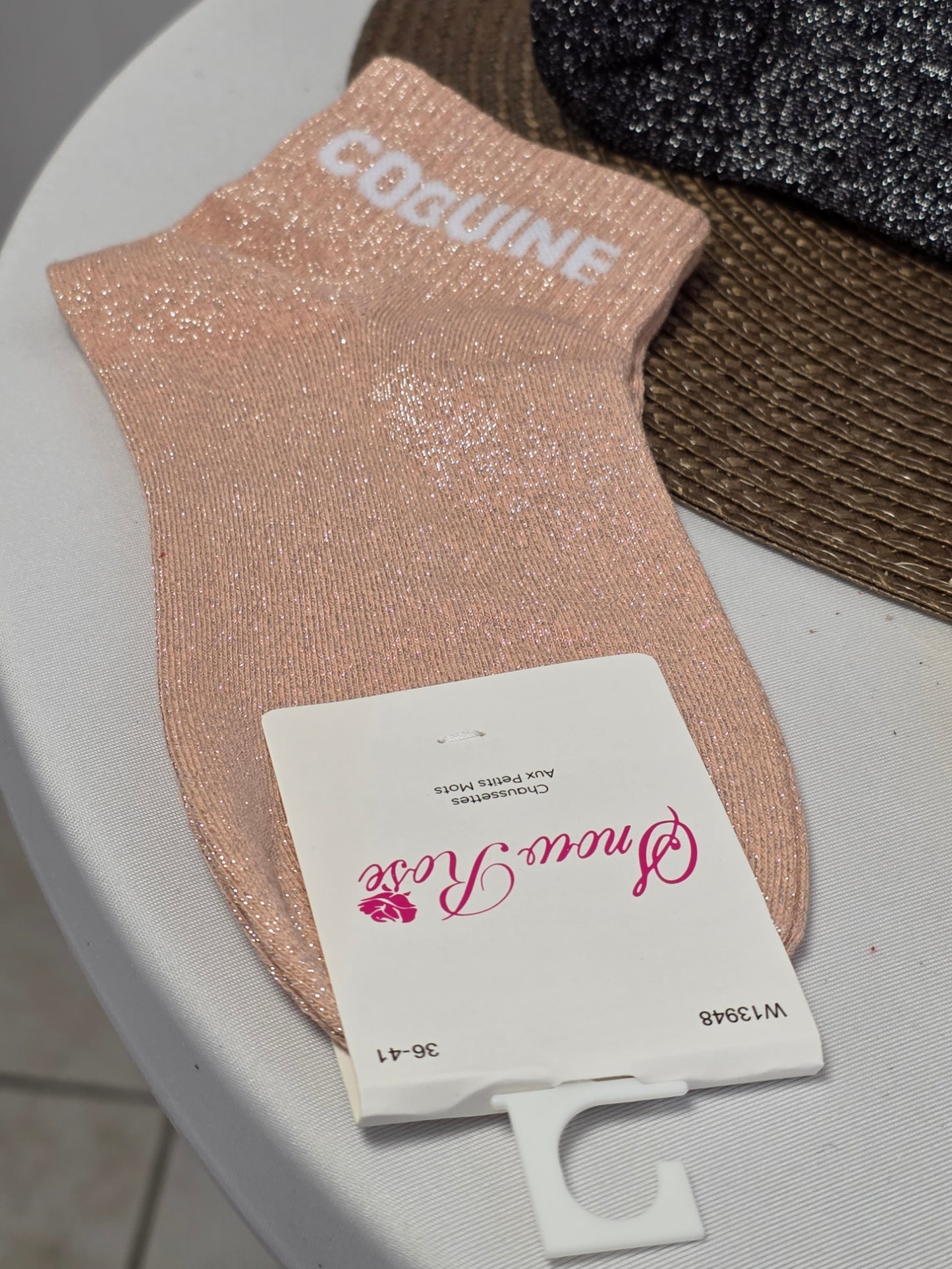 Naughty Glittery Socks Trio Set