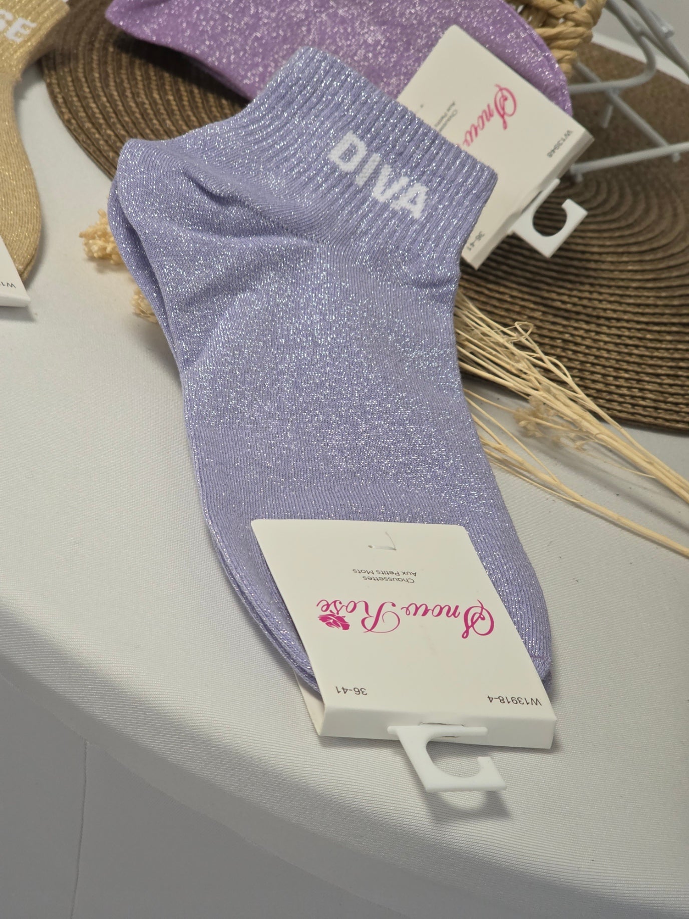 Diva Glitter Socks Trio Set