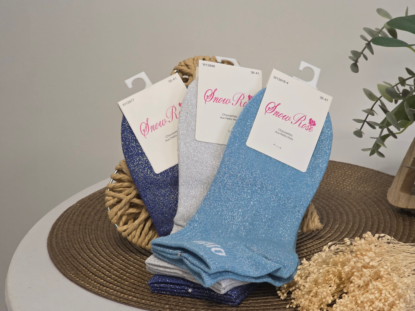 Diva Glitter Socks Trio Set