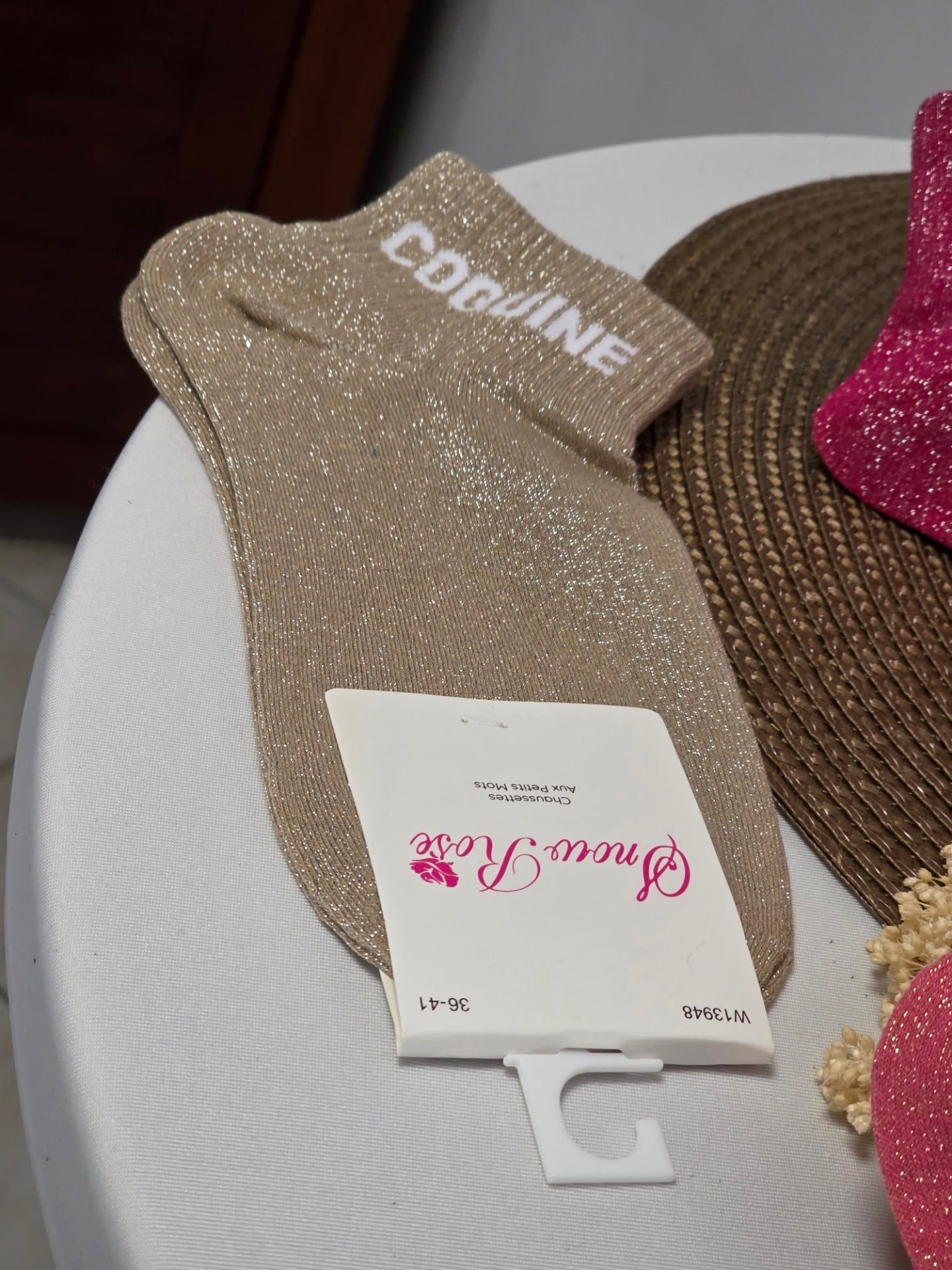 Trio Box Set of Glittery Pin Socks