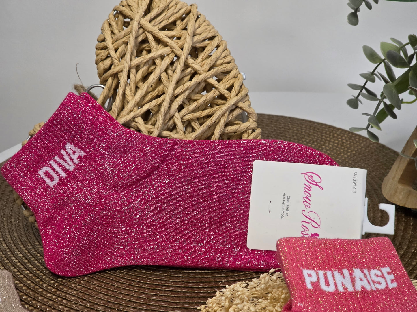 Trio Box Set of Glittery Pin Socks