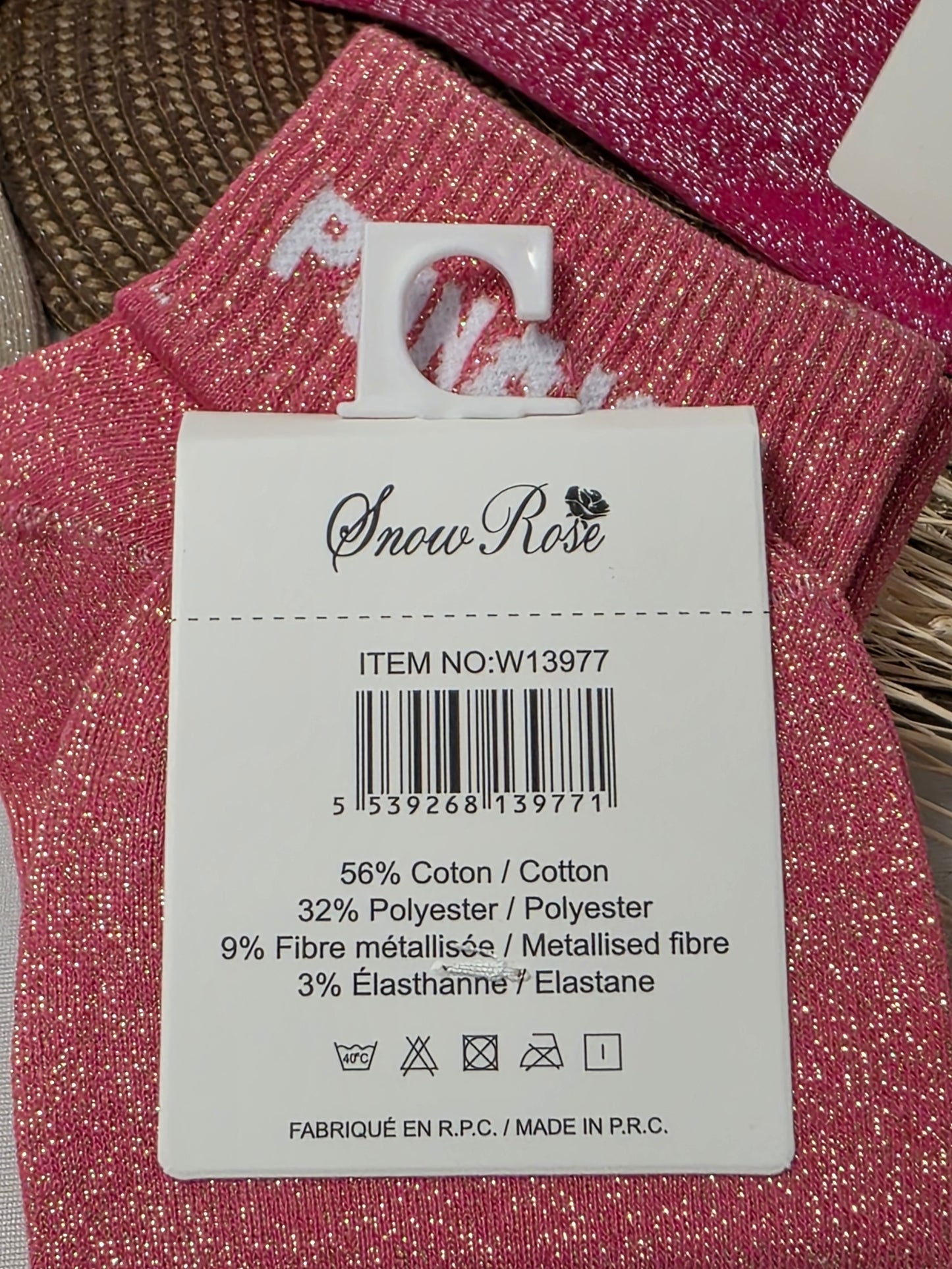 Trio Box Set of Glittery Pin Socks