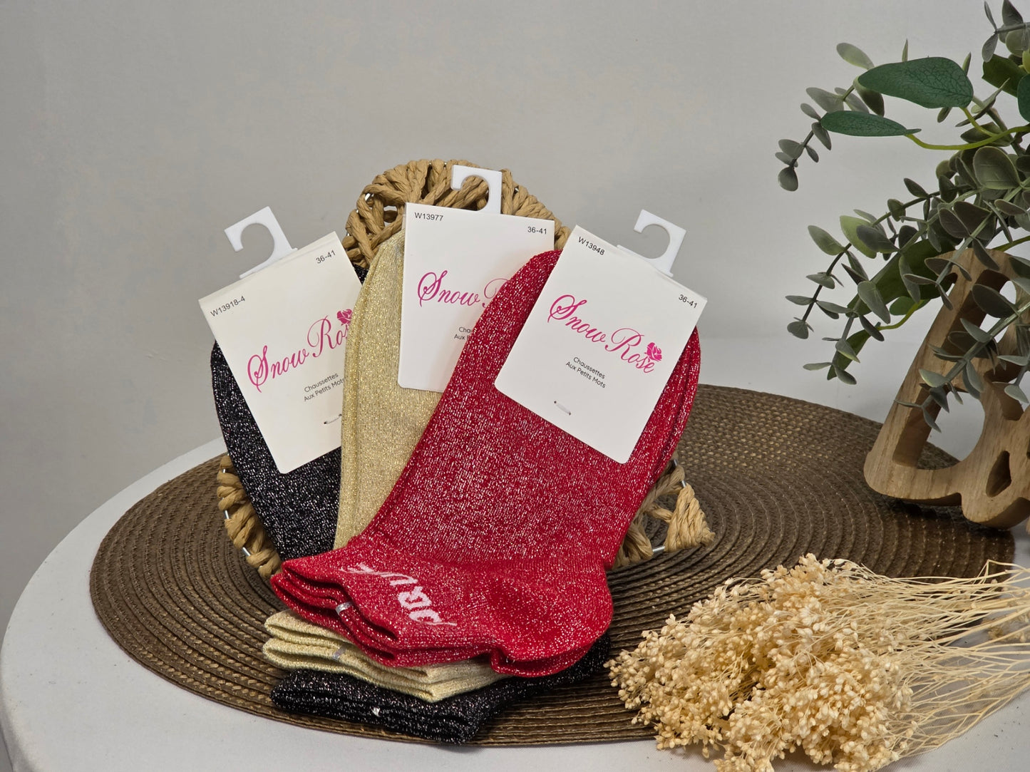 Naughty Glittery Socks Trio Set