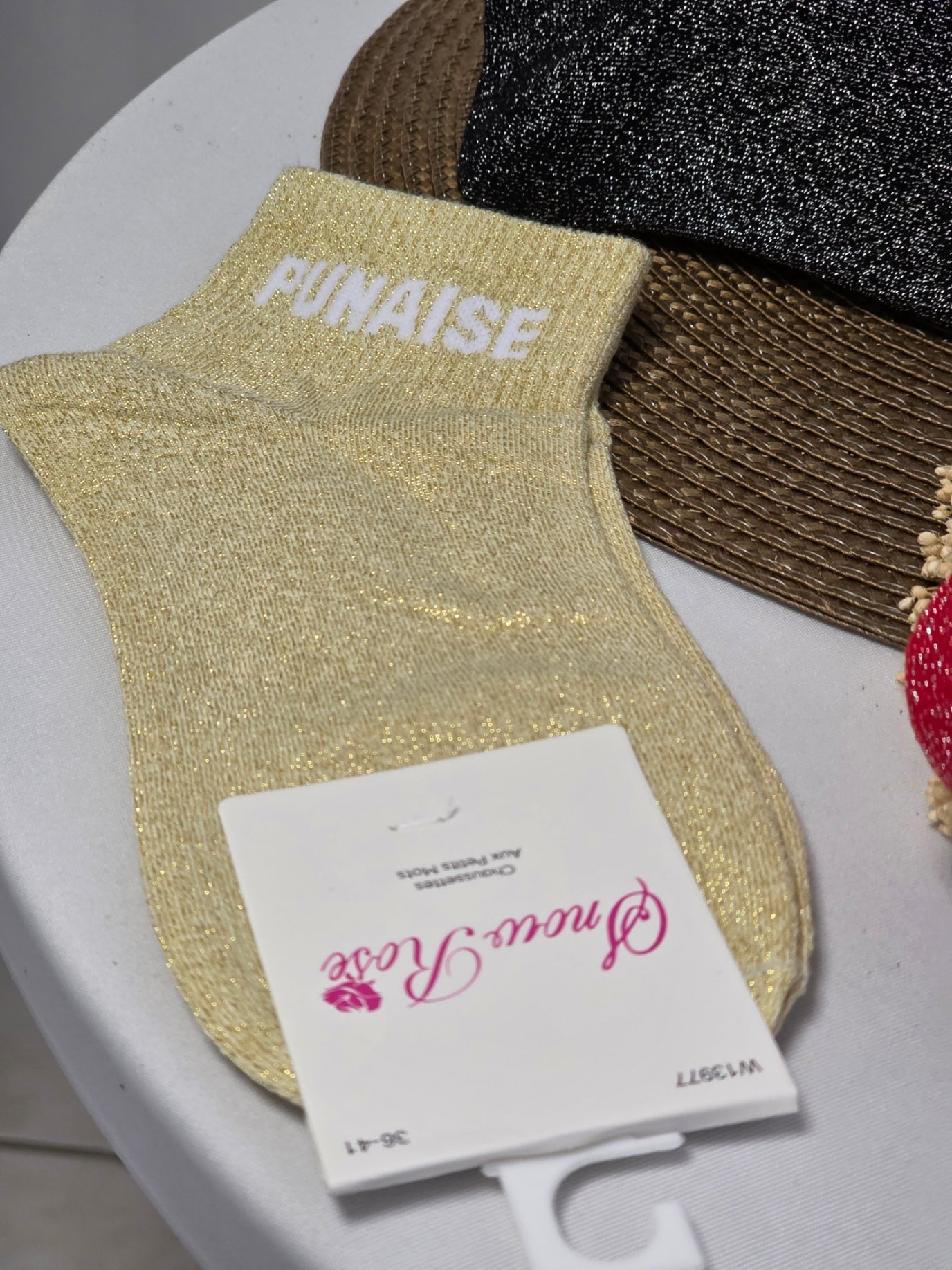 Naughty Glittery Socks Trio Set