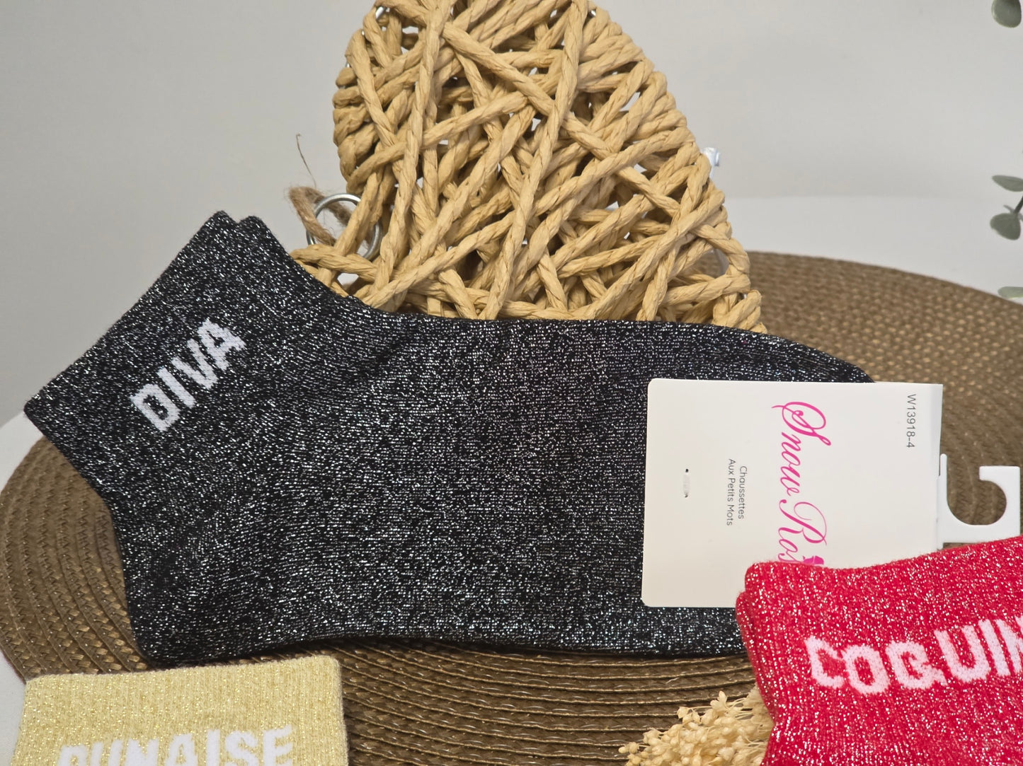 Naughty Glittery Socks Trio Set