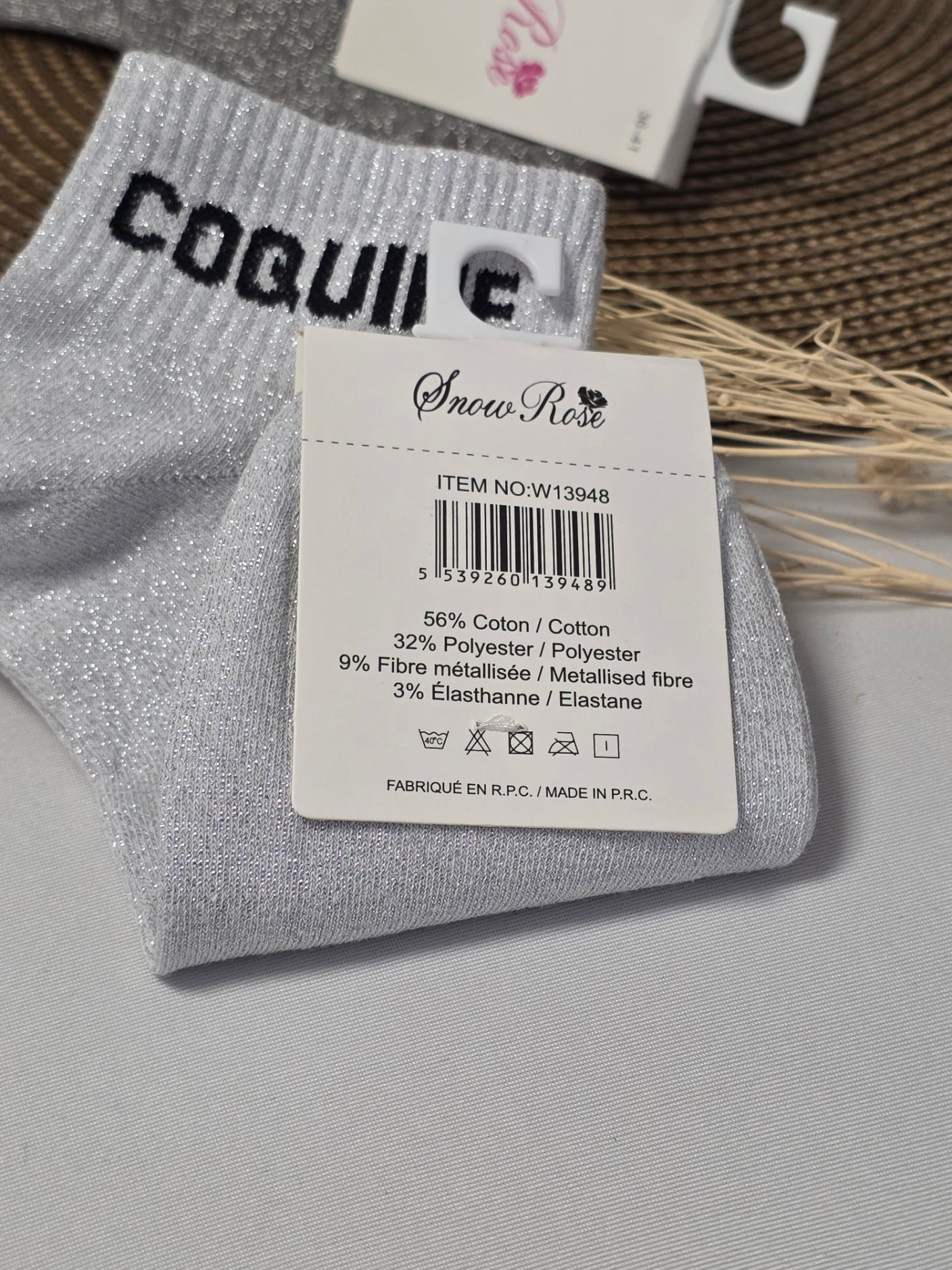 Naughty Glittery Socks Trio Set