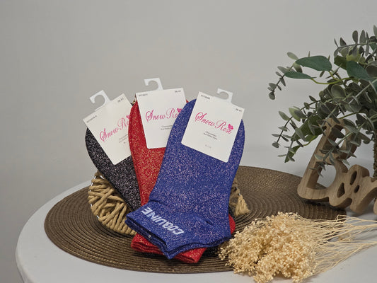 Naughty Glittery Socks Trio Set