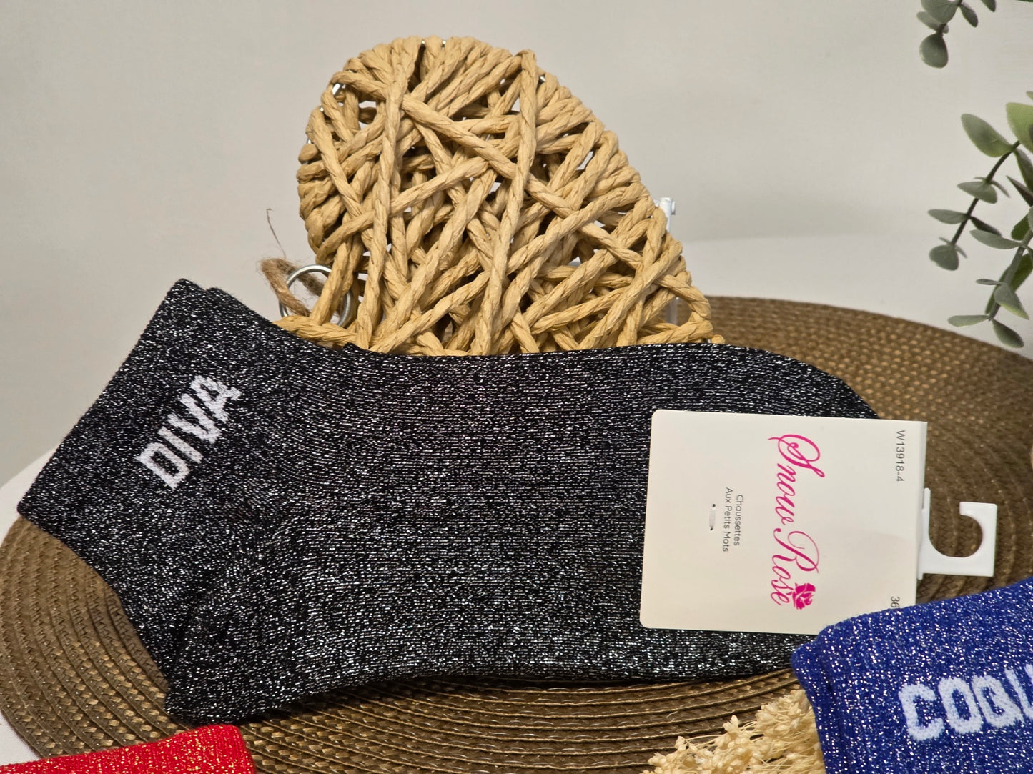 Naughty Glittery Socks Trio Set