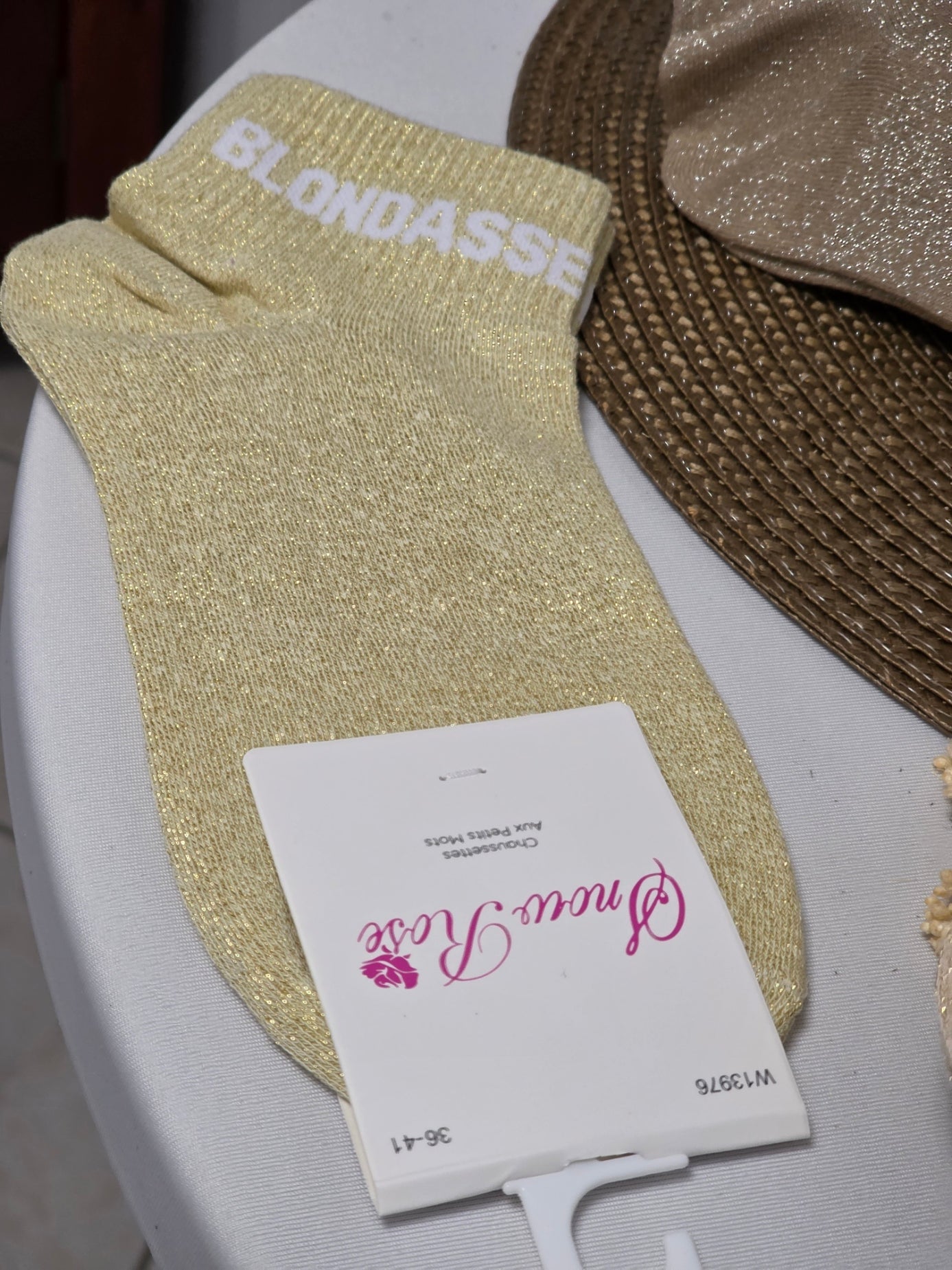 Trio Box Set of Glittery Pin Socks