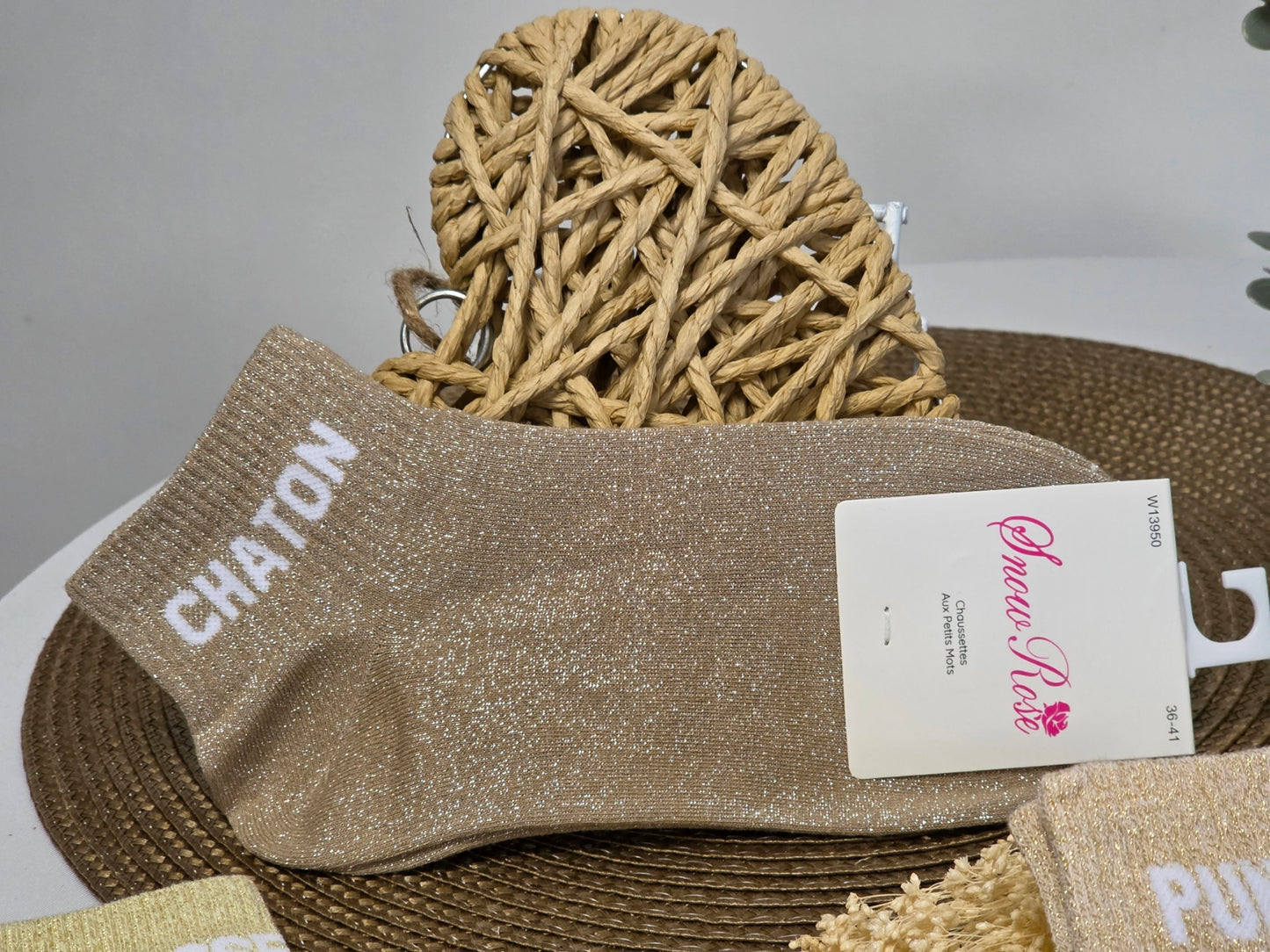 Trio Box Set of Glittery Pin Socks