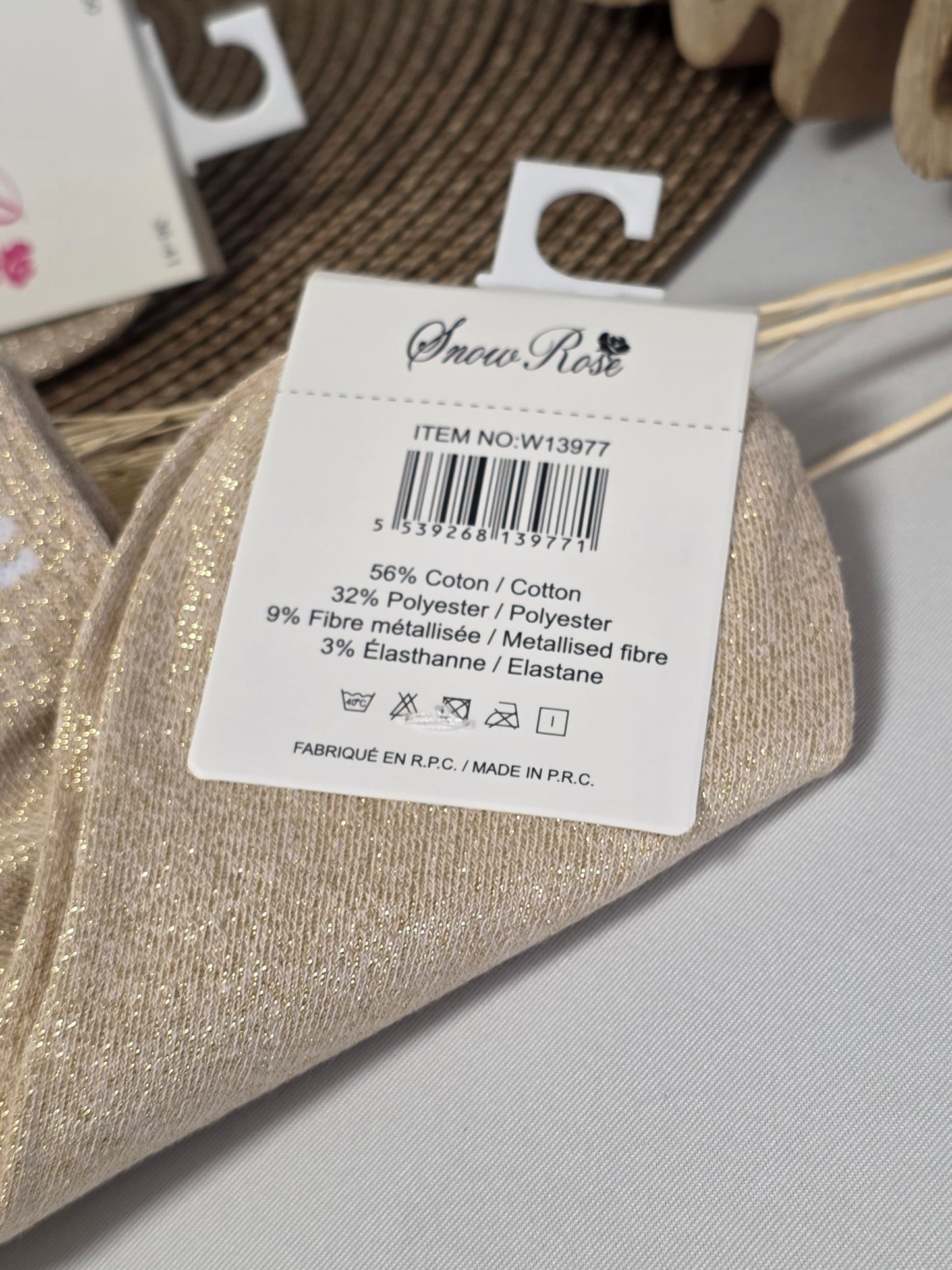 Trio Box Set of Glittery Pin Socks