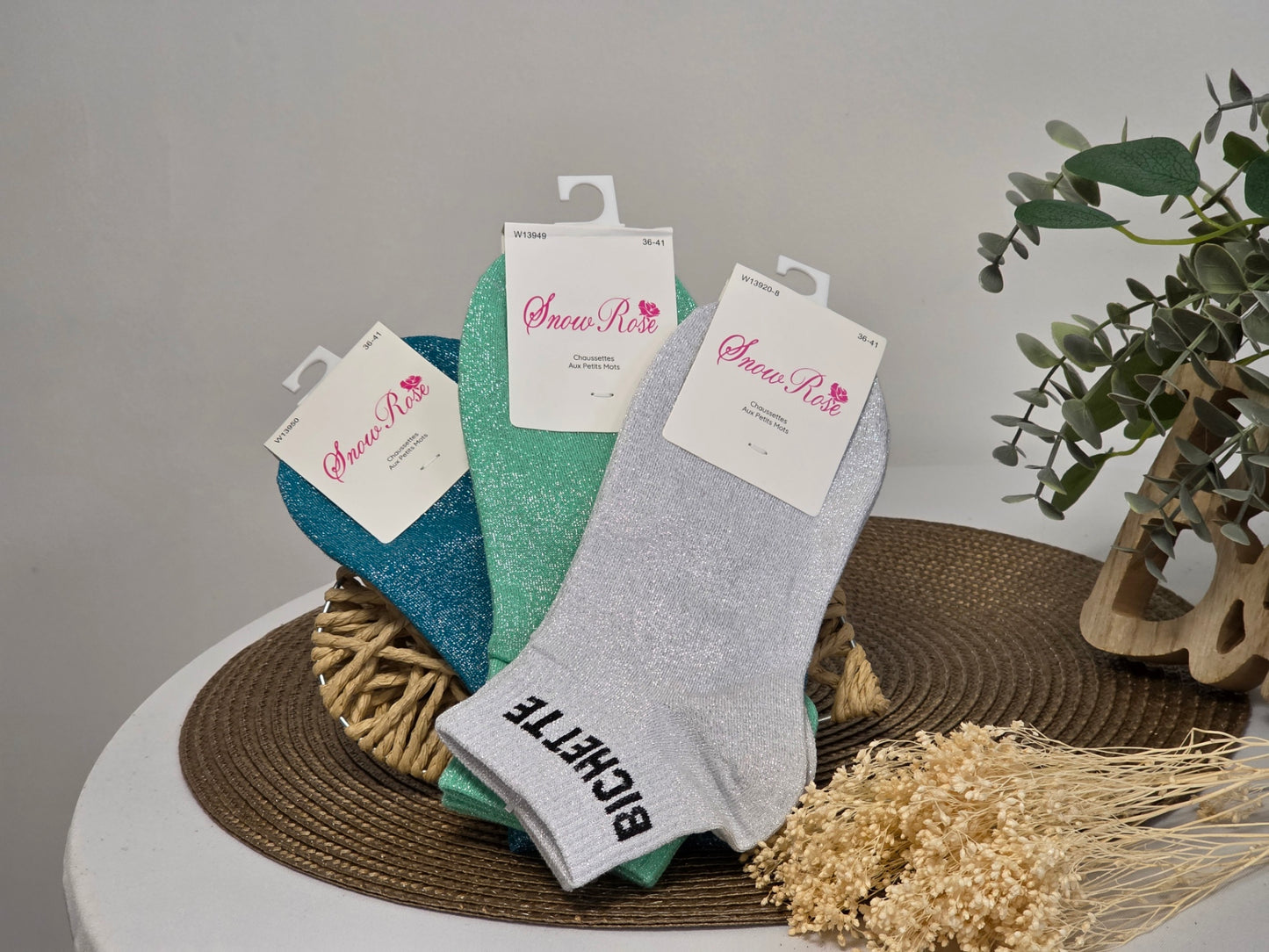 Bichette Glittery Socks Trio Box Set