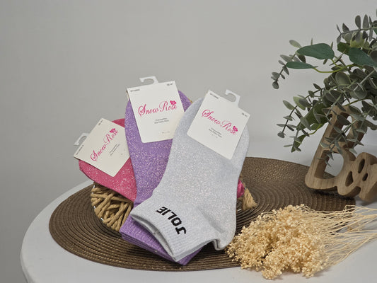 Jolie Glittery Socks Trio Set