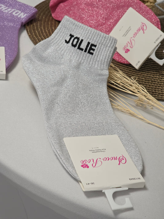 Jolie Glittery Socks Trio Set