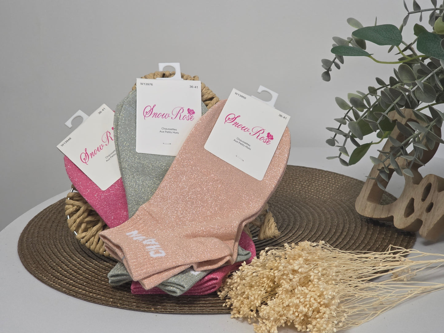 Coffret Trio Socquettes Pailletées Chaton