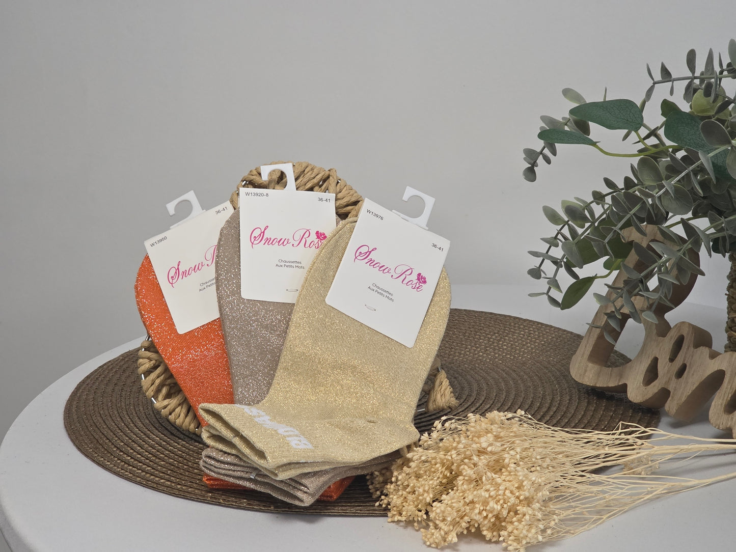 Blondasse Glittery Socks Trio Set