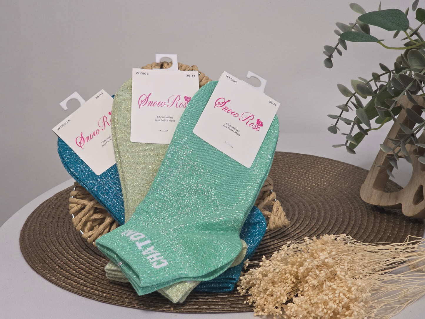 Blondasse Glittery Socks Trio Set
