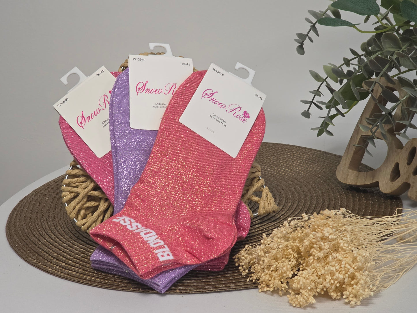 Coffret Trio Scoquettes Pailletées Blondasse