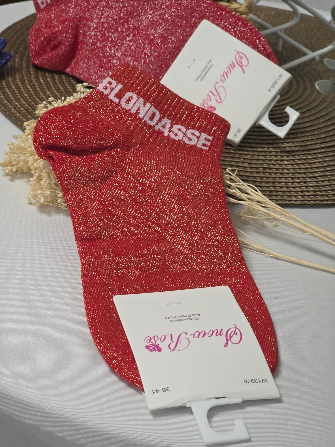 Coffret Trio Socquettes Pailletées Blondasse