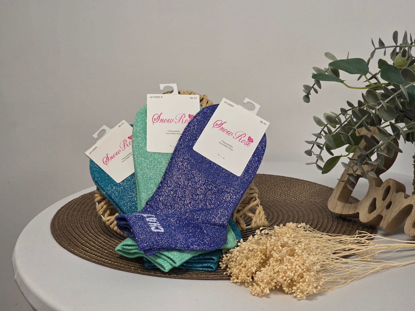 Kitten Glitter Socks Trio Set