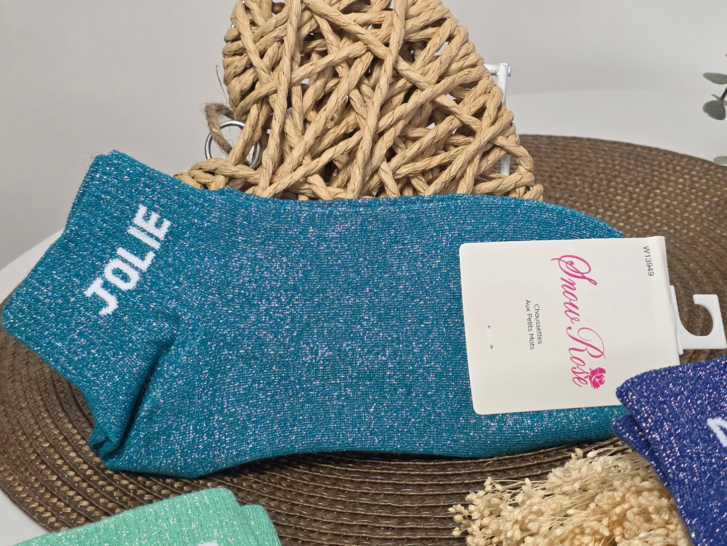 Kitten Glitter Socks Trio Set