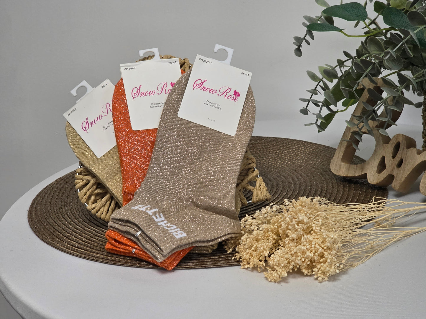 Coffret Trio Socquettes Pailletées Bichette