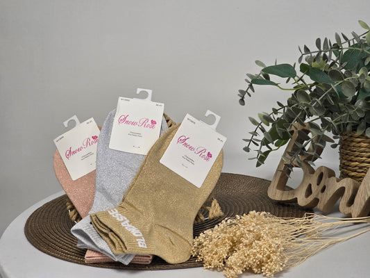 Coffret Trio Socquettes Pailletées Blondasse