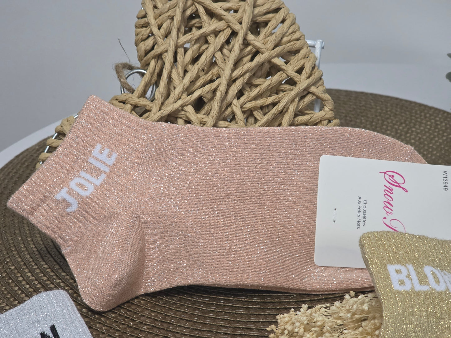 Blondasse Glittery Socks Trio Set