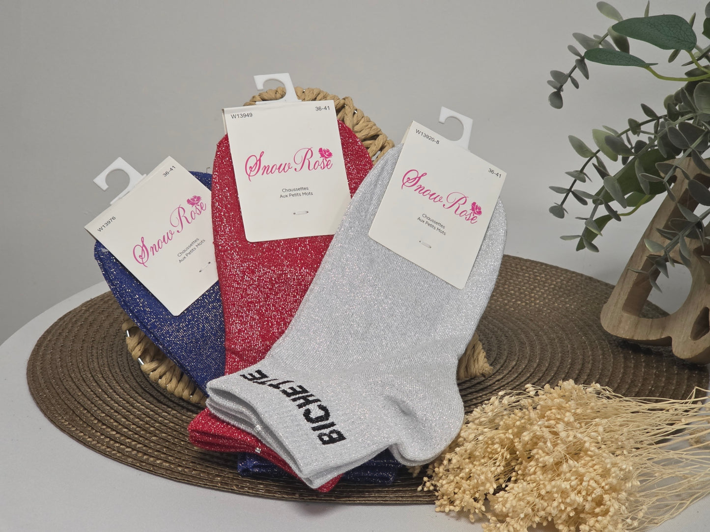 Bichette Glittery Socks Trio Box Set 