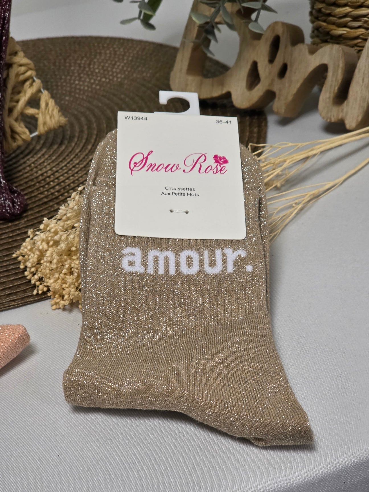 Granny Love Glitter Socks Trio Set