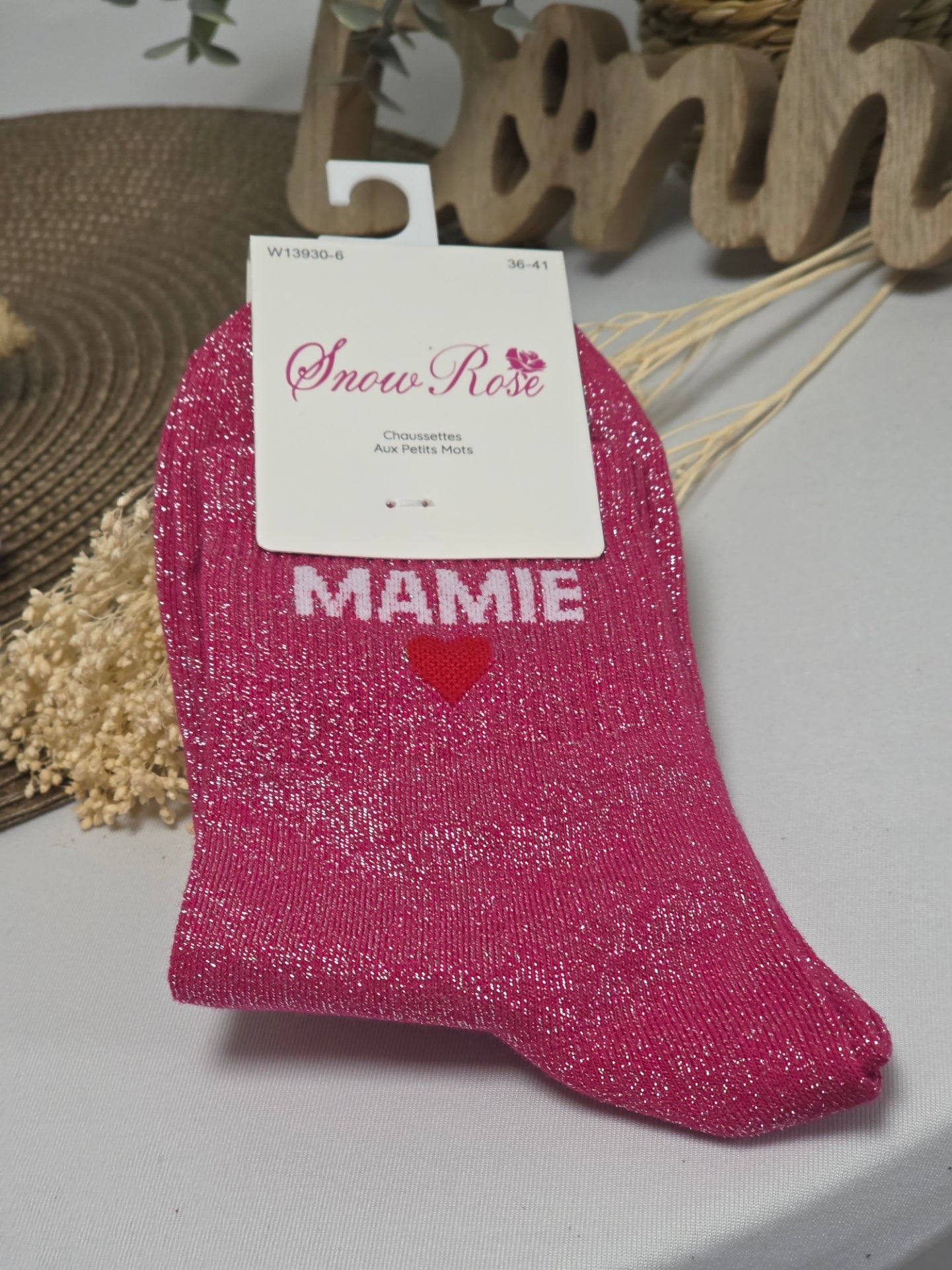 Coffret Trio Chaussettes Pailletées Mamie Fascinante